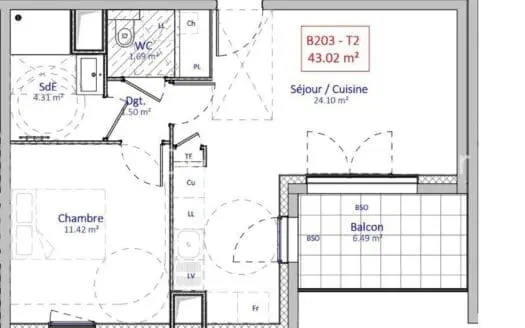 Appartement À vendre 2 pièce(s) 432 m²
